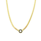 SNAKE BIG ZIRKONIA KETTE aus 925 Silber - Eleganter Halskette - AURIME