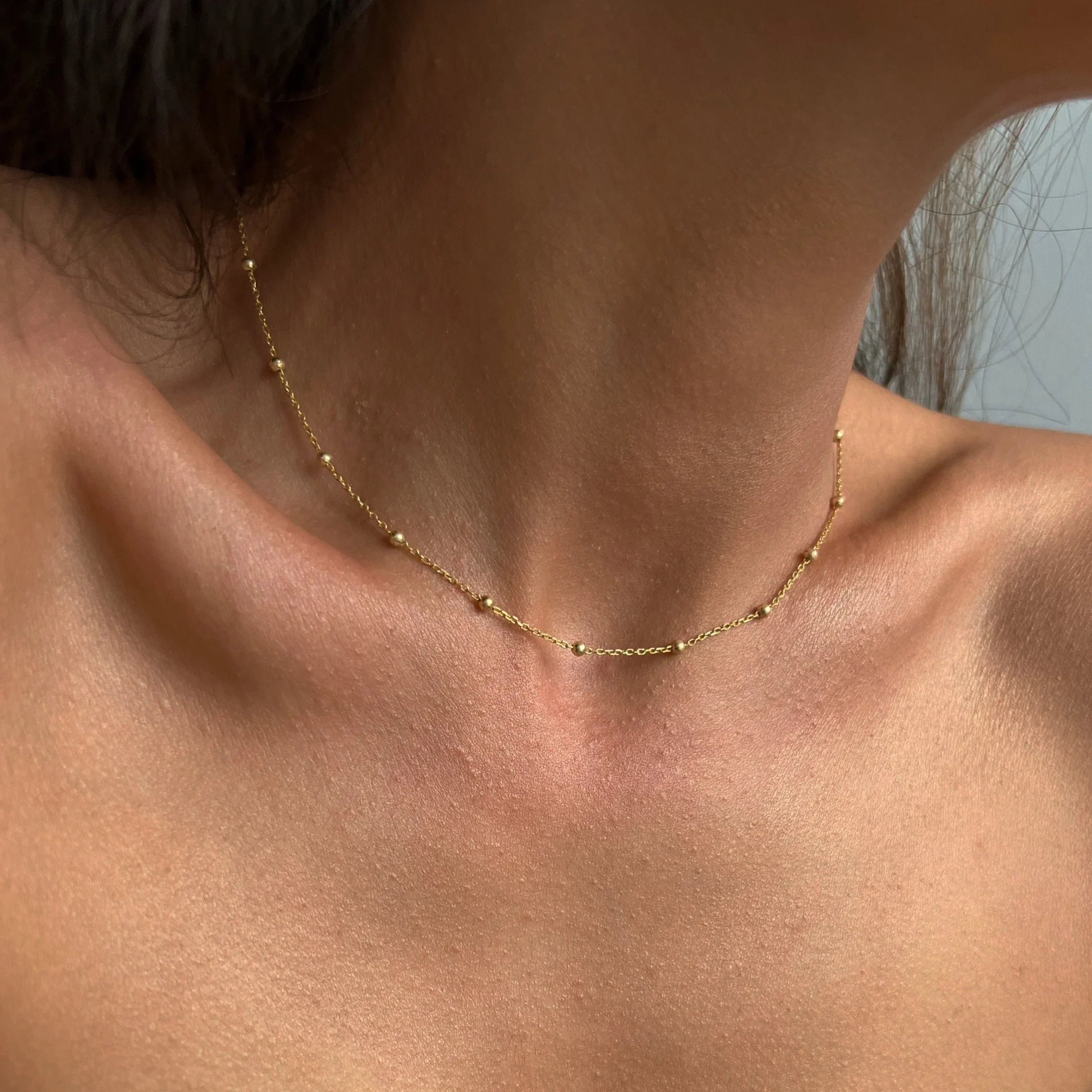 BALL SLIM KETTE - 925 SILBER aus 925 Silber - Eleganter Halskette - AURIME