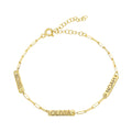 925 Silber Multi Gravur Armband von Aurime mit personalisierbaren Gravuren und eleganten Design.