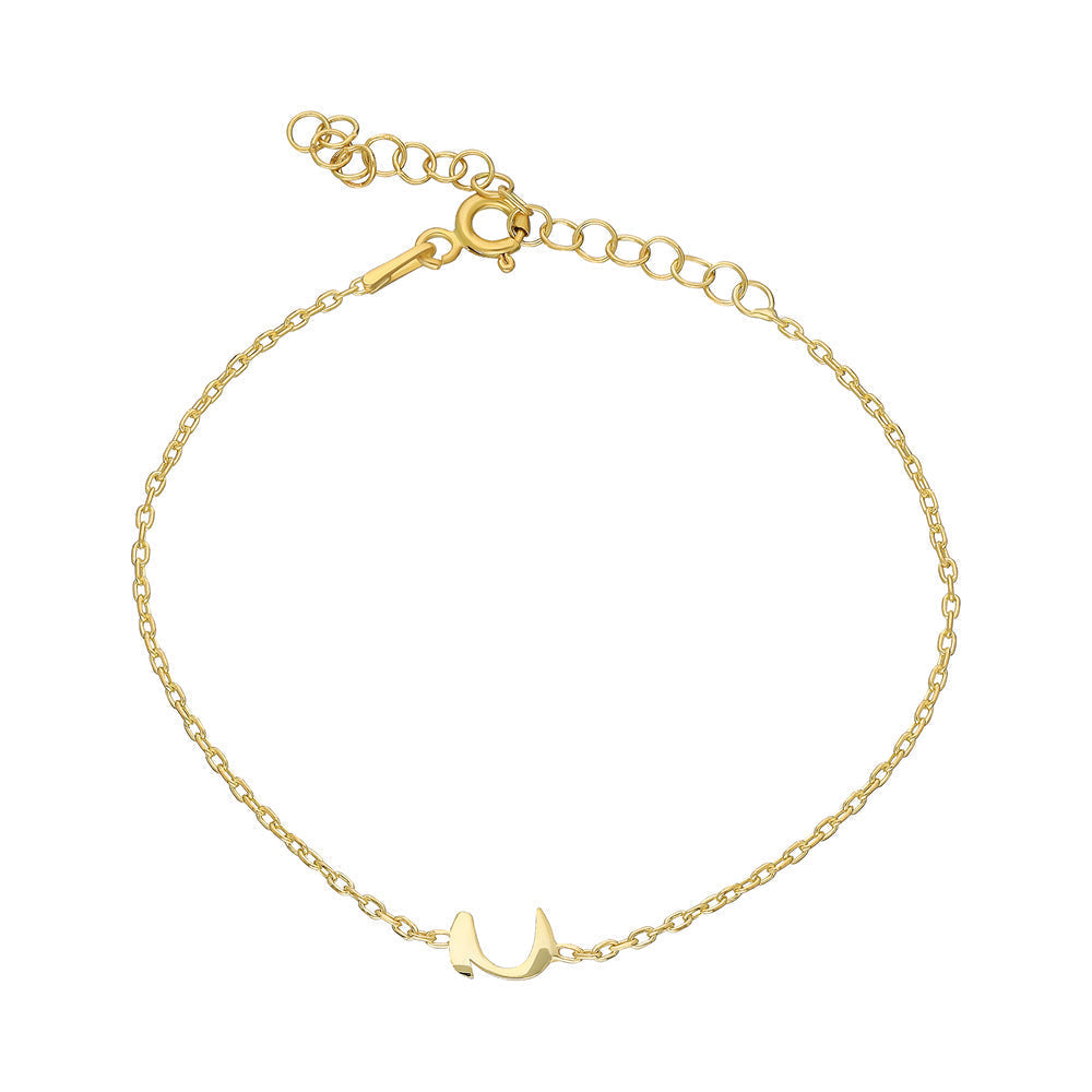 MINIMAL ARABISCHE INITIALEN BRACELET aus 925 Silber - Hochwertiger Schmuck - AURIME