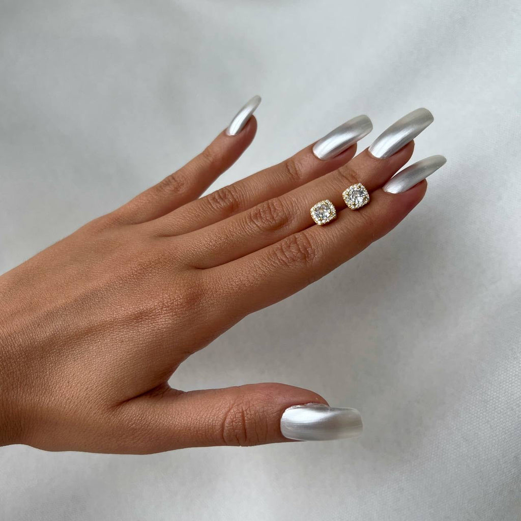 DIAMOND STONE OHRRING aus 925 Silber - Eleganter Ohrringe - AURIME