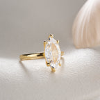 MARQUISE-STEIN RING | 925 SILBER