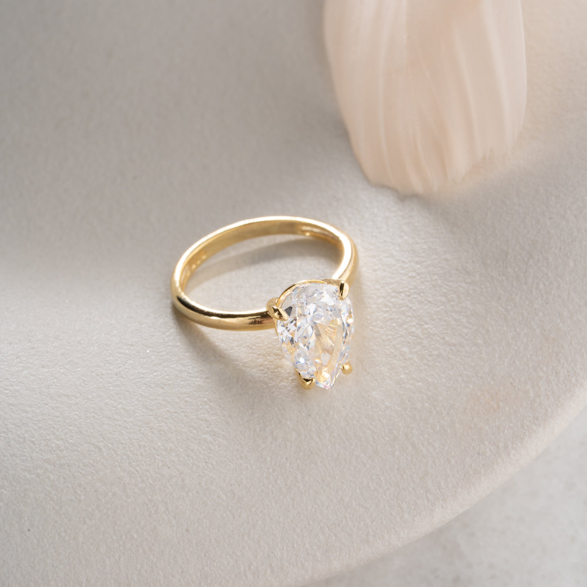 TROPFENSTEIN RING | 925 SILBER
