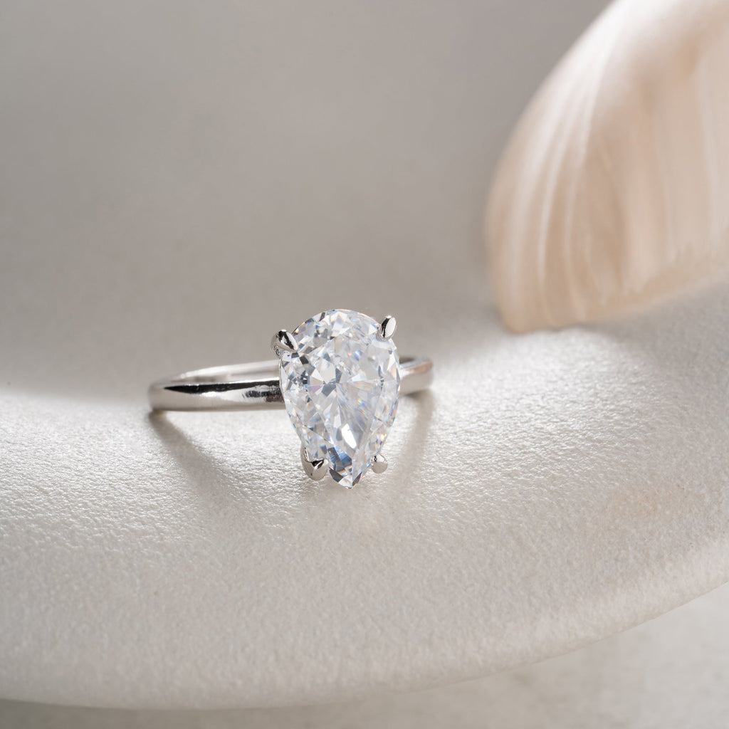 TROPFENSTEIN RING | 925 SILBER