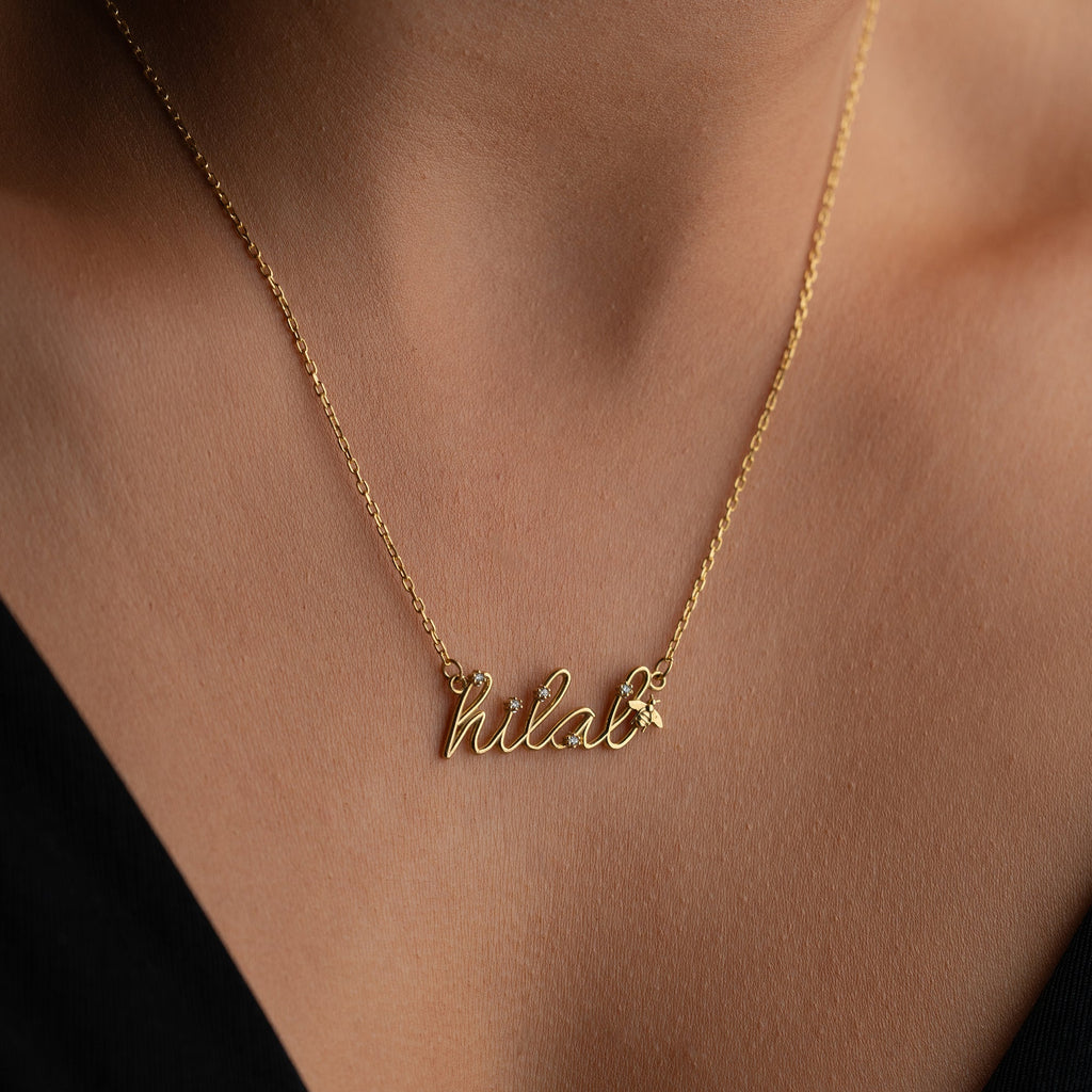 SHINE BEE NAMENSKETTE | 925 SILBER