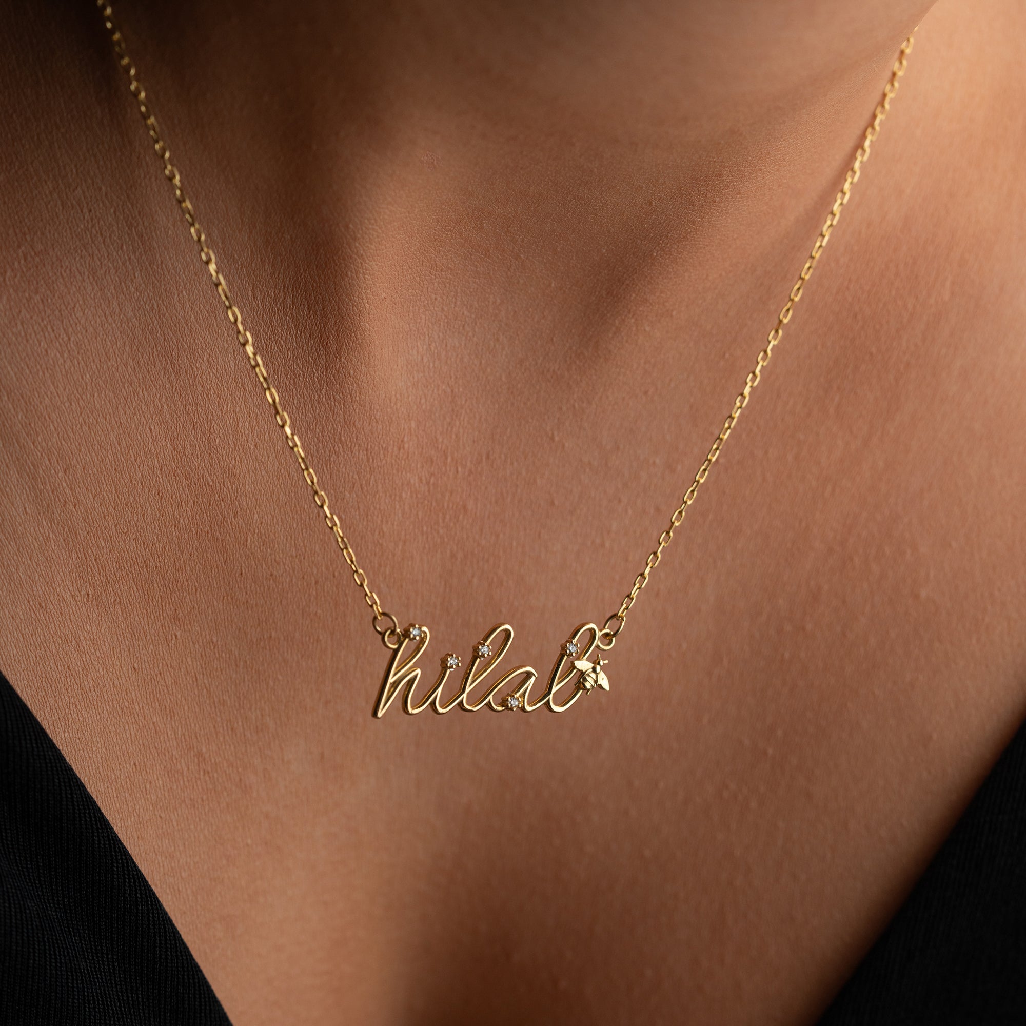 SHINE BEE NAMENSKETTE | 925 SILBER