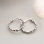 ZEITLOS OHRRINGE | 925 SILBER
