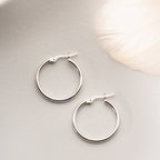 EINE BASIC OHRRINGE | 925 SILBER