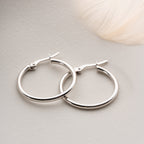 EINE BASIC OHRRINGE | 925 SILBER