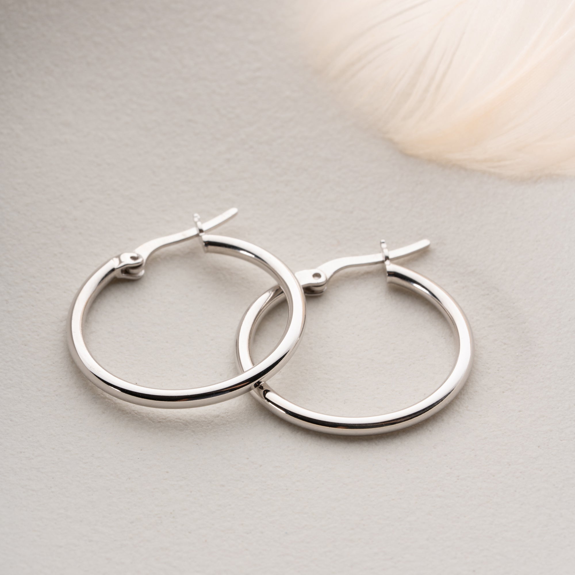 EINE BASIC OHRRINGE | 925 SILBER