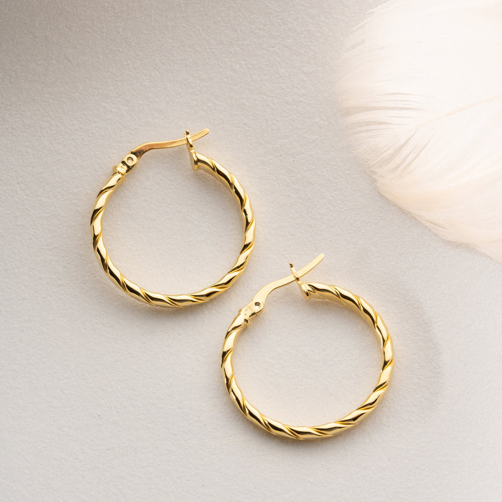 BASIC-SPIRALE OHRRINGE | 925 SILBER
