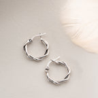 MINIMALISTISCHE KORDELL OHRRINGE | 925 SILBER