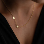DUO FORSE HERZ HALSKETTE | 925 SILBER