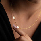DUO FORSE HERZ HALSKETTE | 925 SILBER