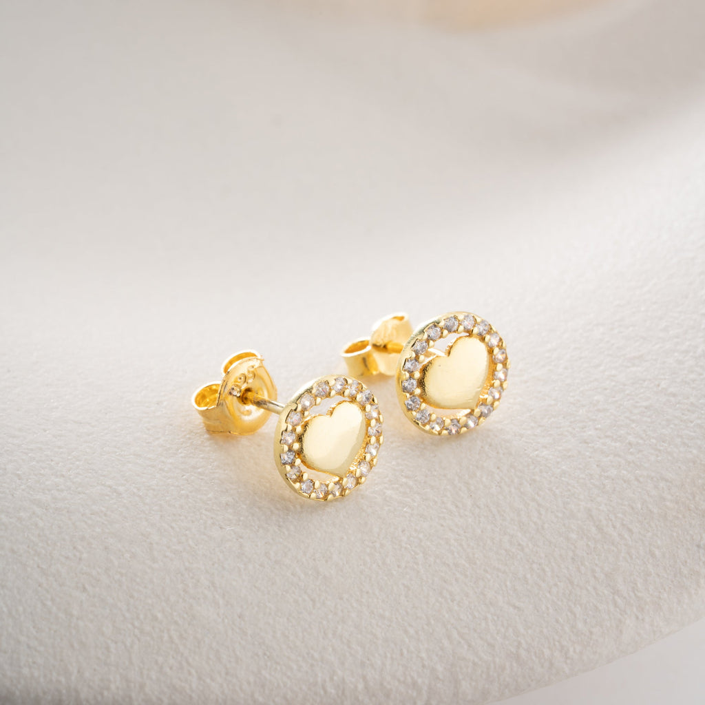 MINI-HERZ OHRRINGE | 925 SILBER