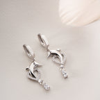 DELPHIN-MOTIV OHRRINGE | 925 SILBER