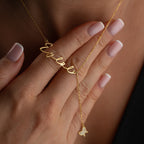 NAMENSKETTE MIT HÄNGEND BUTTERFLY | 925 SILBER