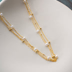 KETTE MIT PERLEN HALSKETTE | 925 SILBER