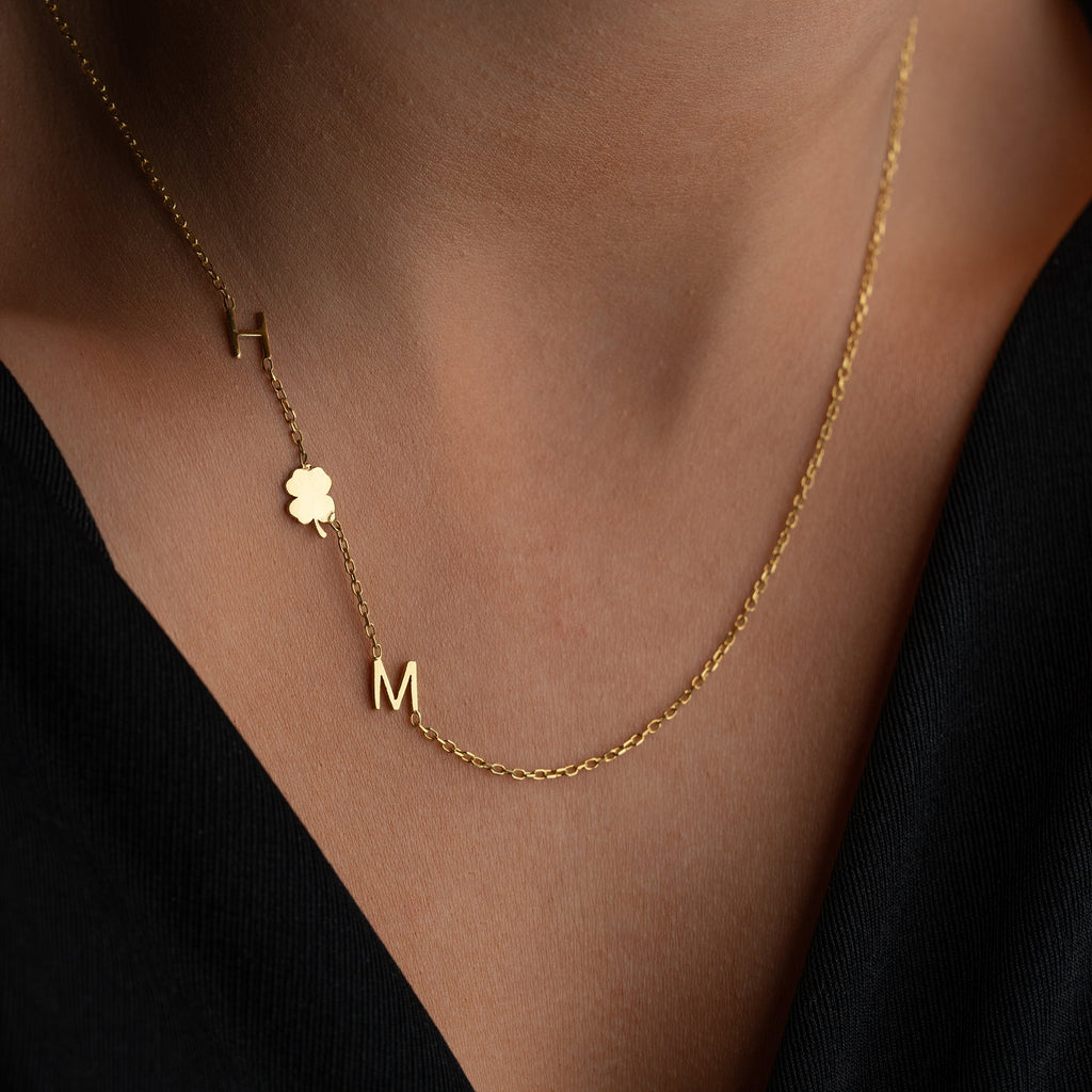 MINIMAL DUO KLEE HALSKETTE | 925 SILBER