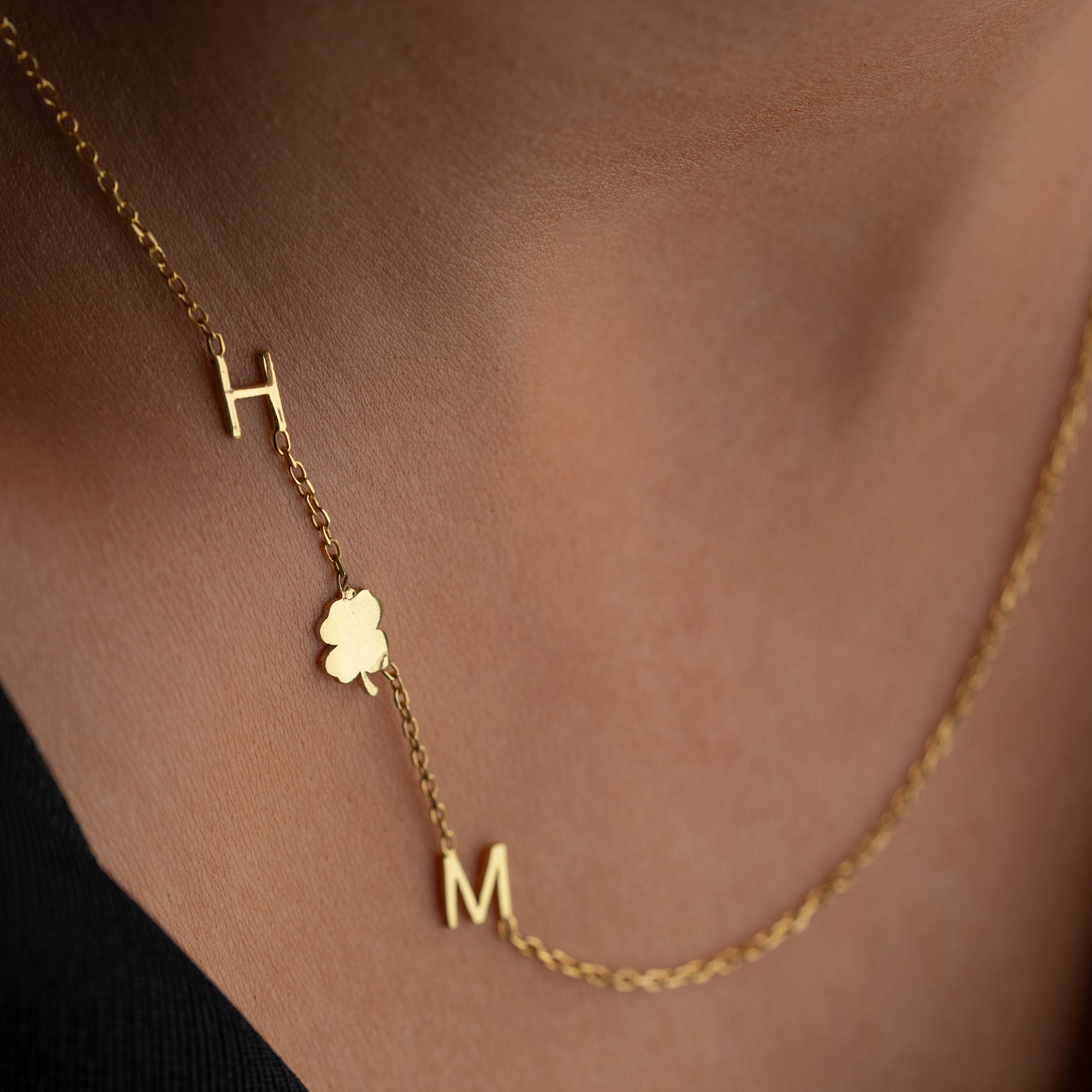 MINIMAL DUO KLEE HALSKETTE | 925 SILBER