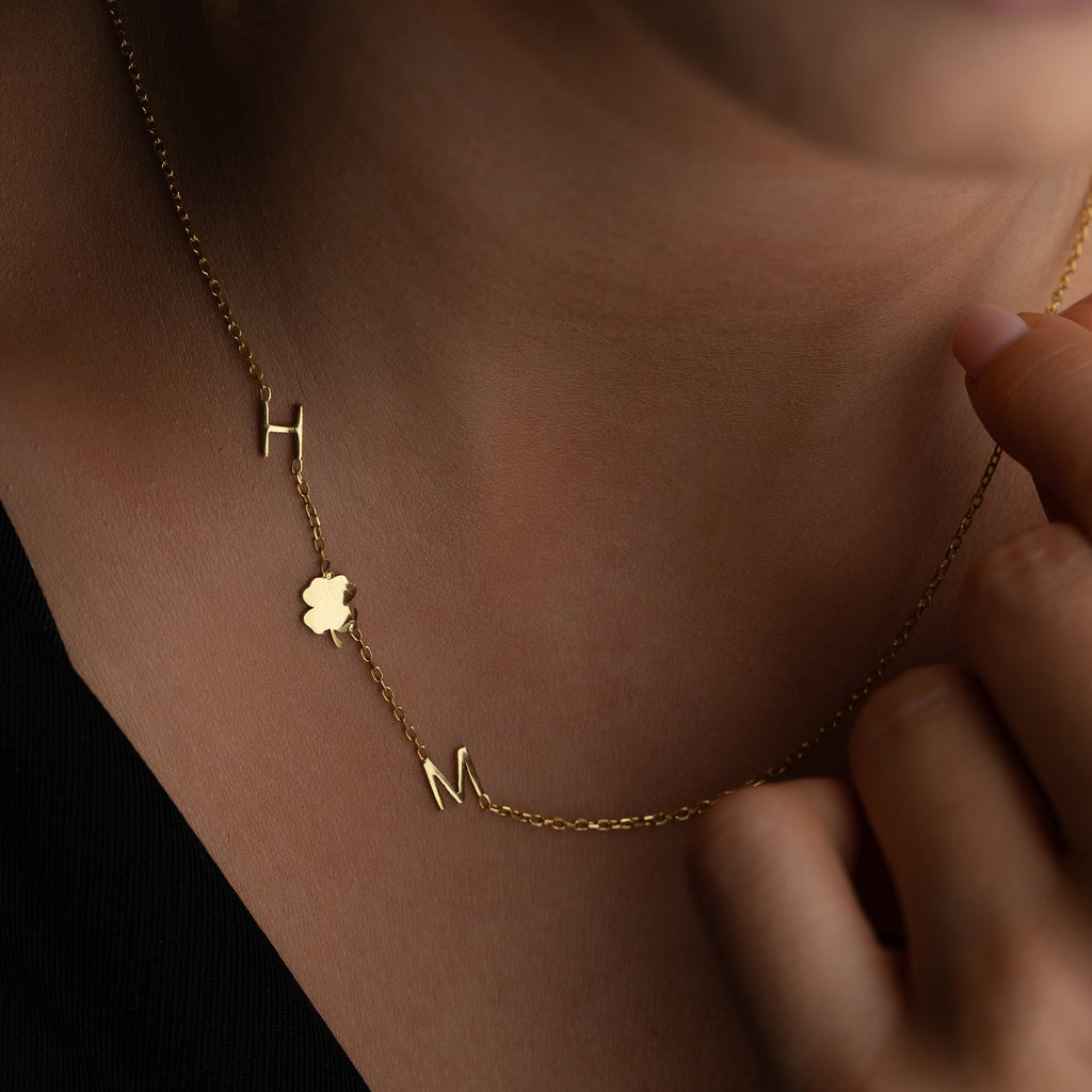 MINIMAL DUO KLEE HALSKETTE | 925 SILBER