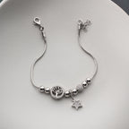 KUGEL MIT STERN ARMKETTE | 925 SILBER