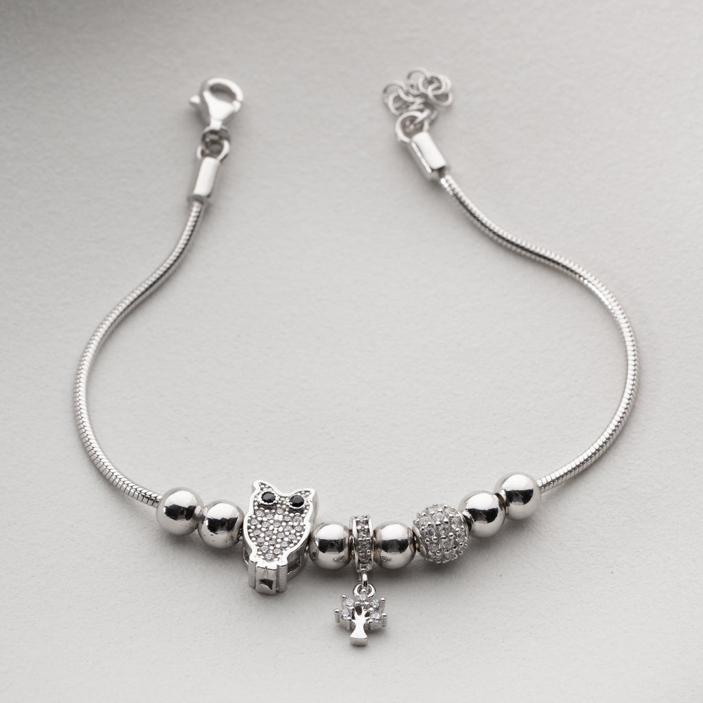MIT EUULEN-CHARM ARMKETTE | 925 SILBER