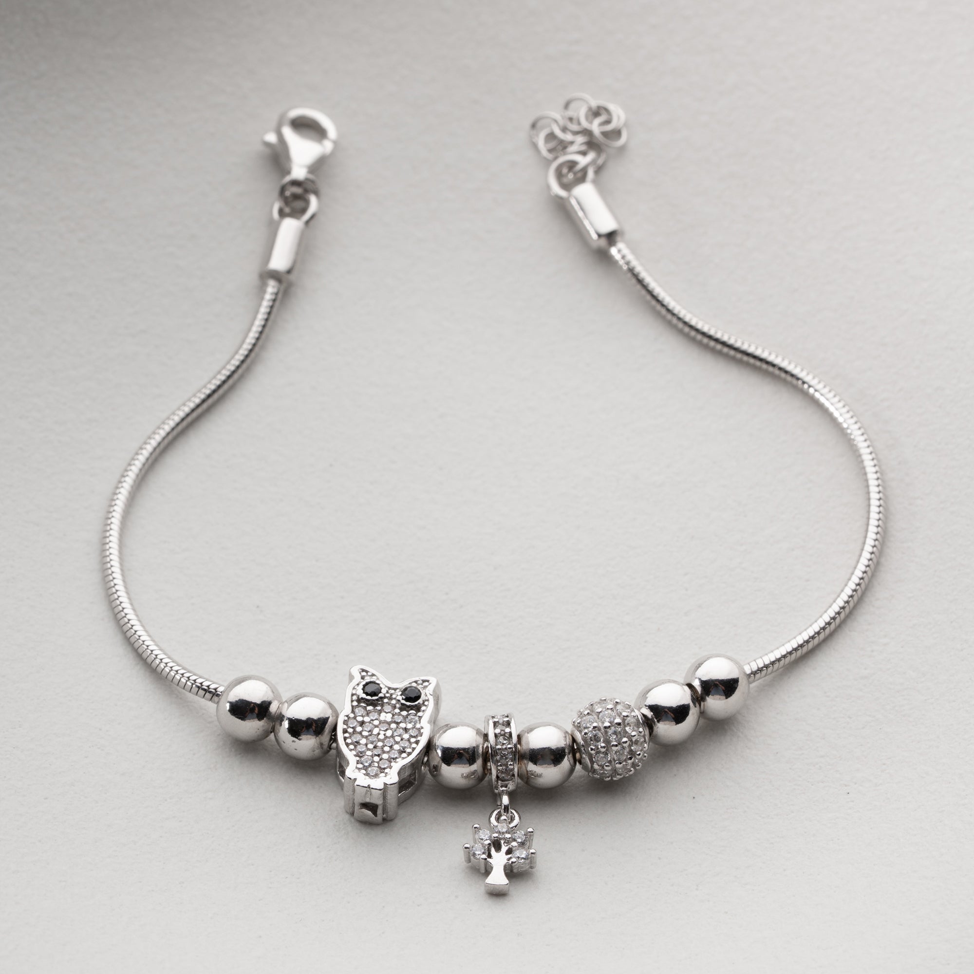 MIT EUULEN-CHARM ARMKETTE | 925 SILBER