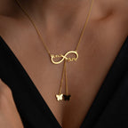 INFINITY BUTTERFLY NAMENSSKETTE | 925 SILBER