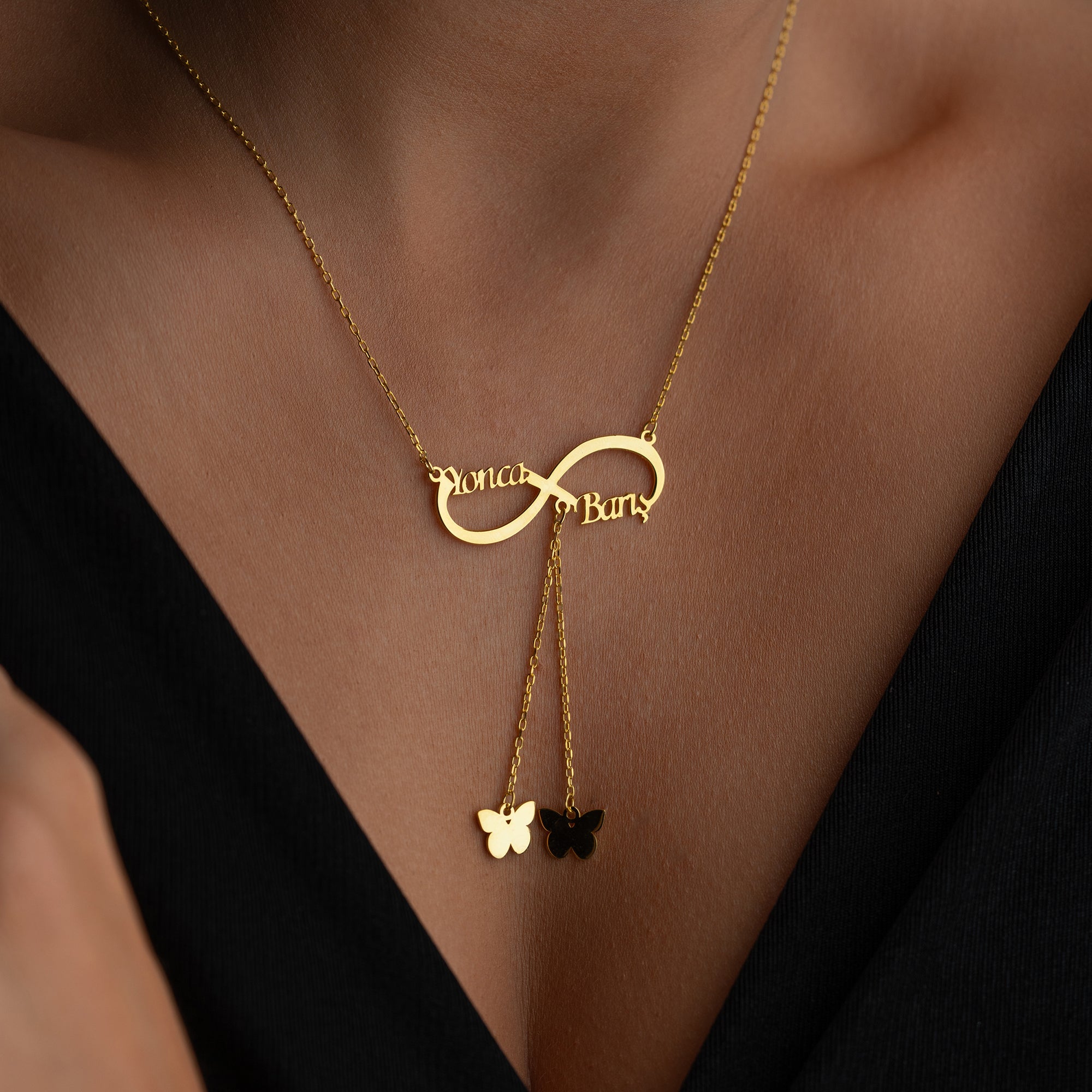 INFINITY BUTTERFLY NAMENSSKETTE | 925 SILBER