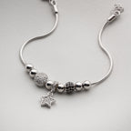 CHARM MIT STERN-ANHÄNGER ARMKETTE | 925 SILBER