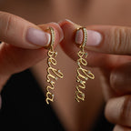 SHINE NAMENS OHRRINGE | 925 SILBER