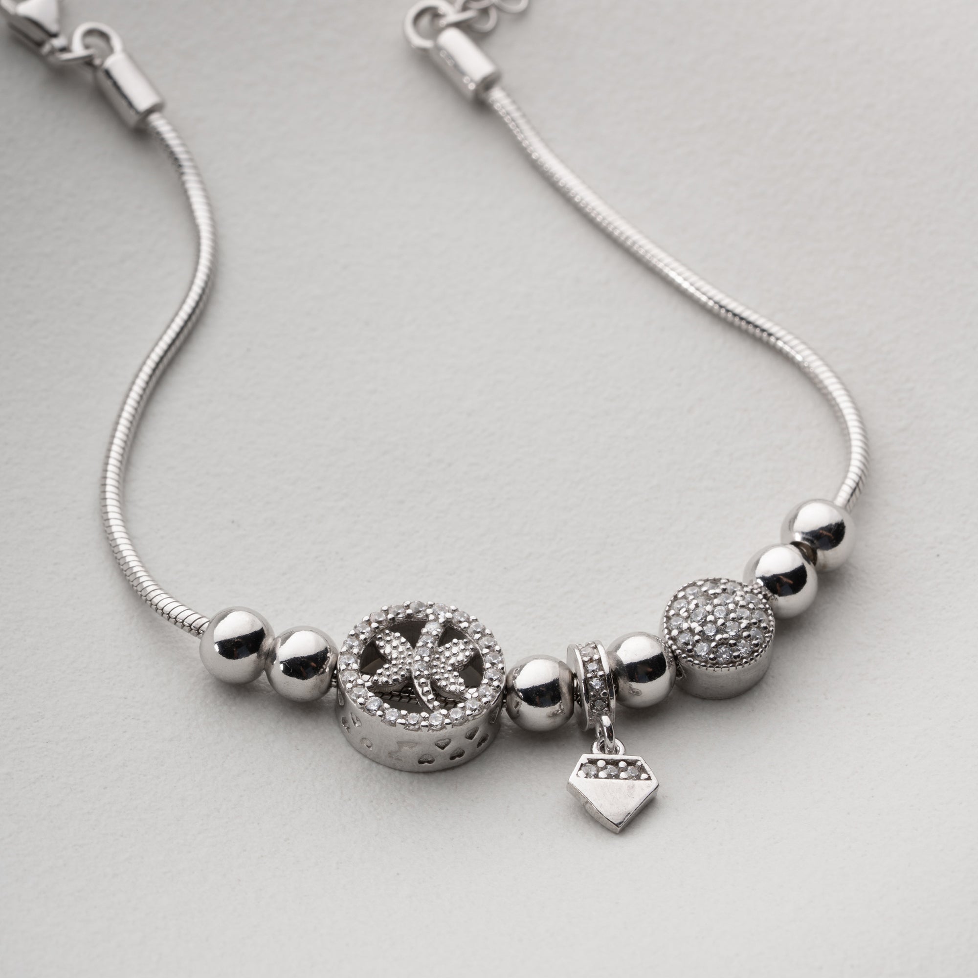 MIT GLÜCKS-CHARM ARMKETTE | 925 SILBER