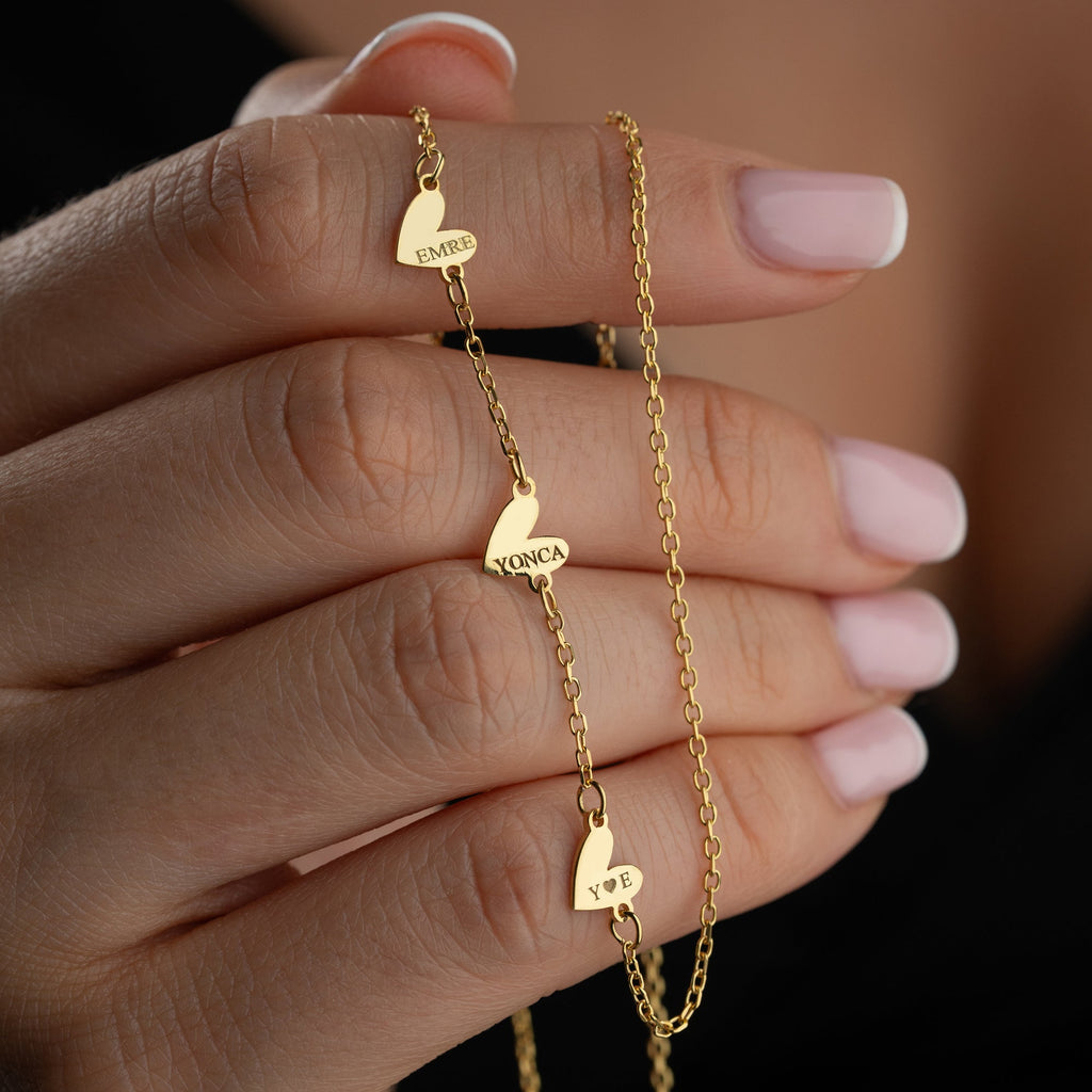TRIO FORSE HERZ HALSKETTE | 925 SILBER