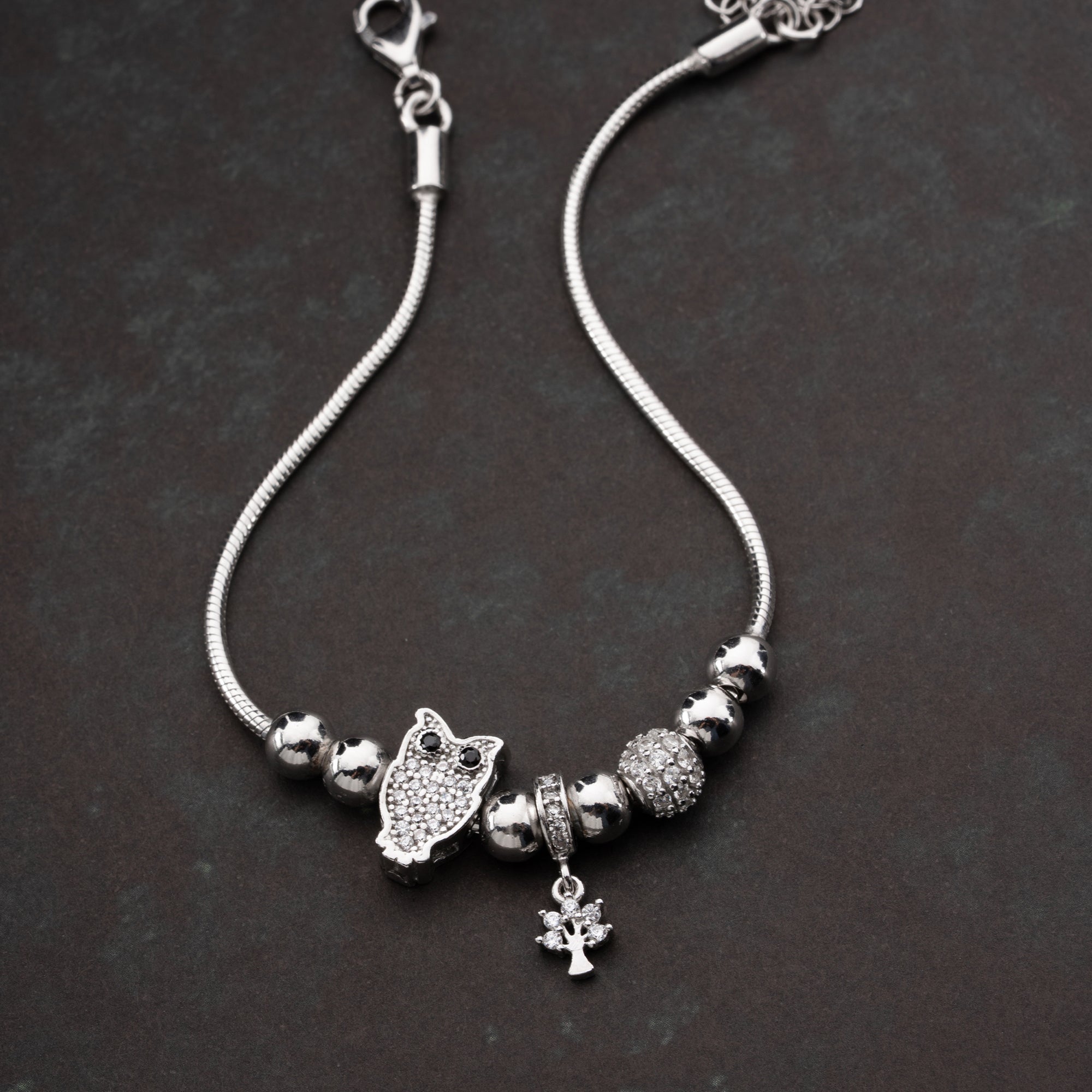 MIT EUULEN-CHARM ARMKETTE | 925 SILBER