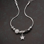 CHARM MIT STERN-ANHÄNGER ARMKETTE | 925 SILBER