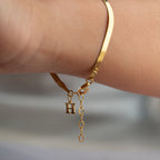 BUCHSTABEN SNAKE ARMKETTE | 925 SILBER