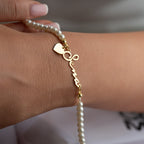 PEARL NAMENS ARMKETTE | 925 SILBER