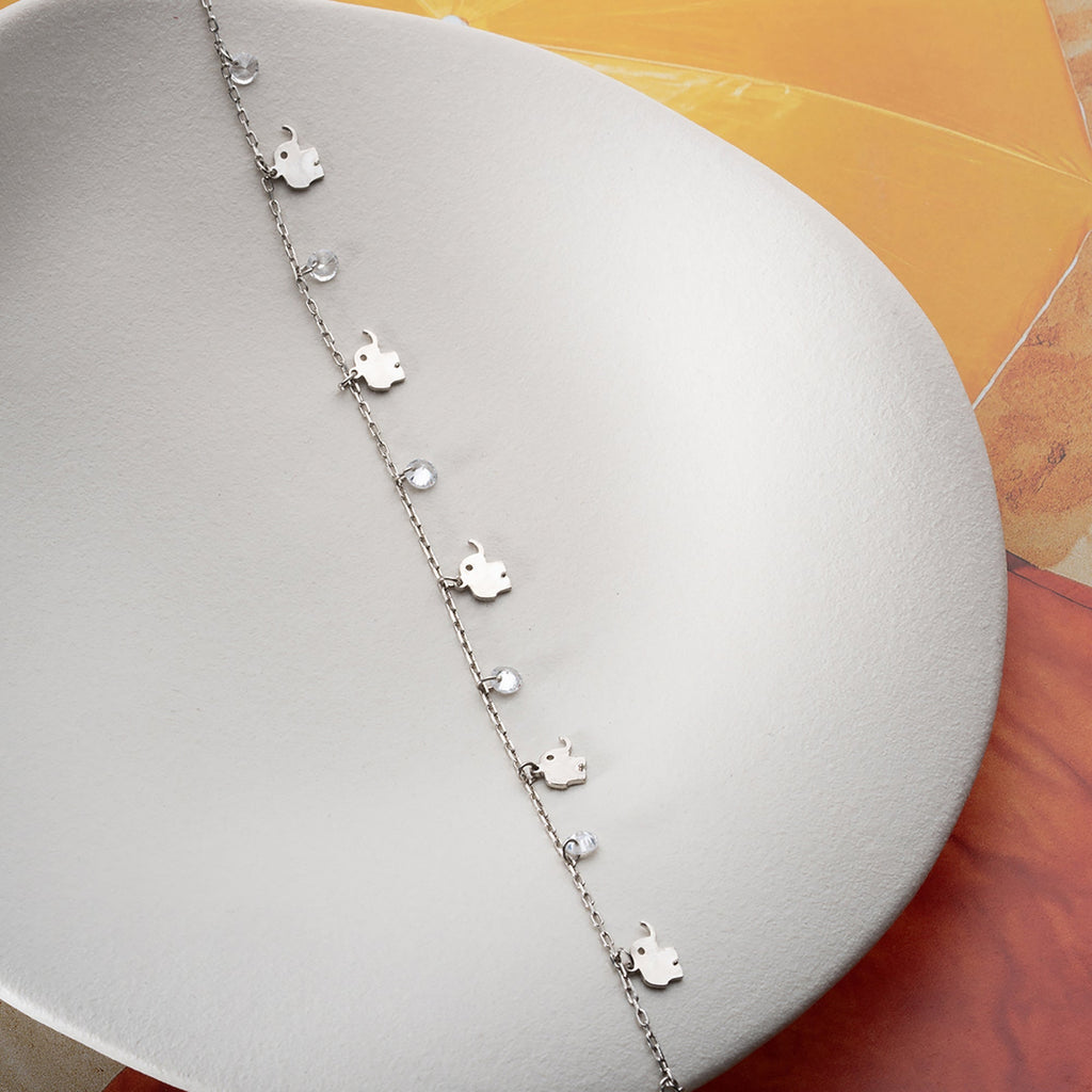 VEYA FUSSKETTE aus 925 Silber - Eleganter Halskette - AURIME