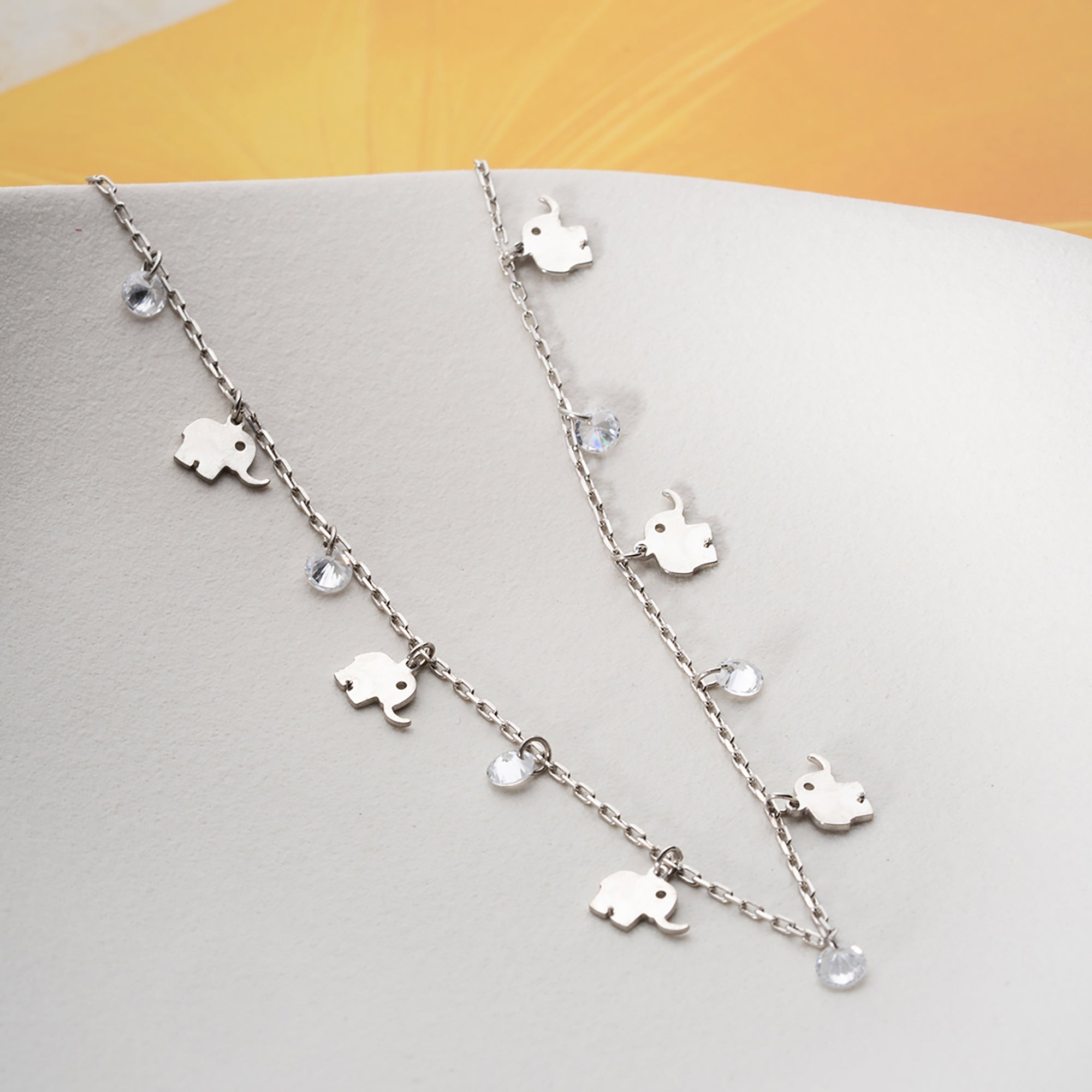 VEYA FUSSKETTE aus 925 Silber - Eleganter Halskette - AURIME