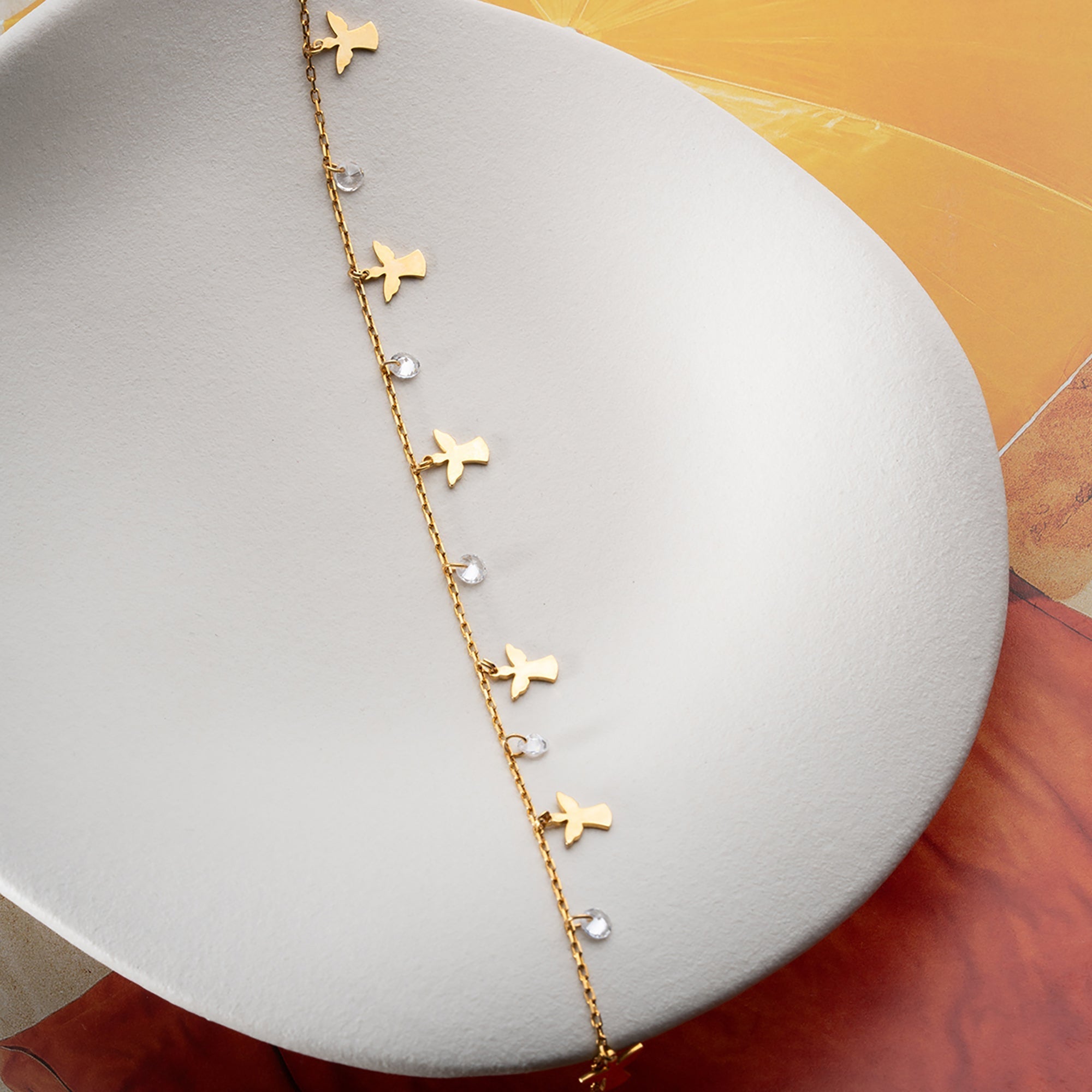 NOA FUSSKETTE aus 925 Silber - Eleganter Halskette - AURIME