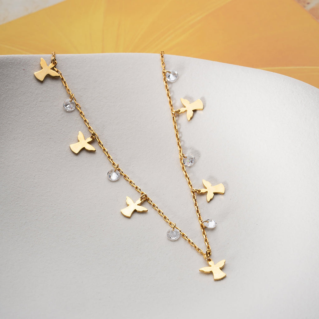 NOA FUSSKETTE aus 925 Silber - Eleganter Halskette - AURIME