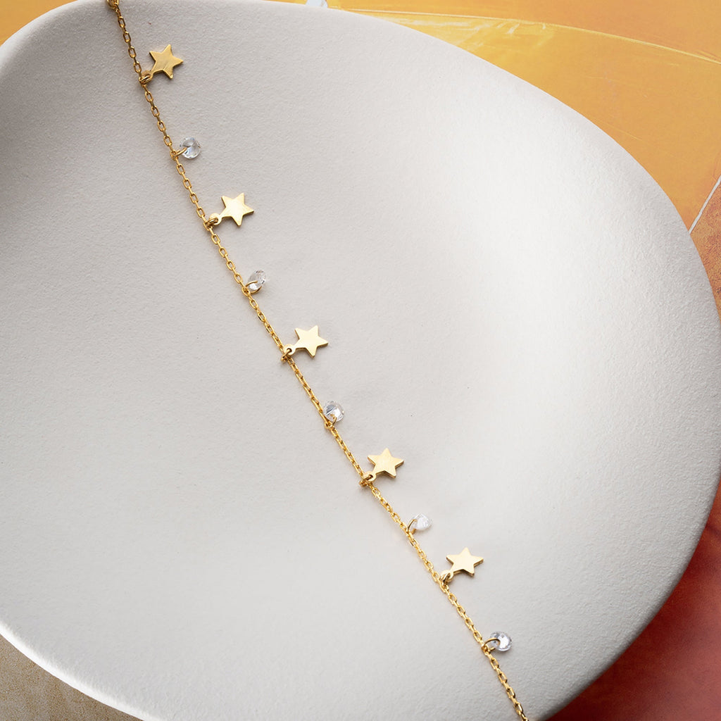 MIREN FUSSKETTE aus 925 Silber - Eleganter Halskette - AURIME