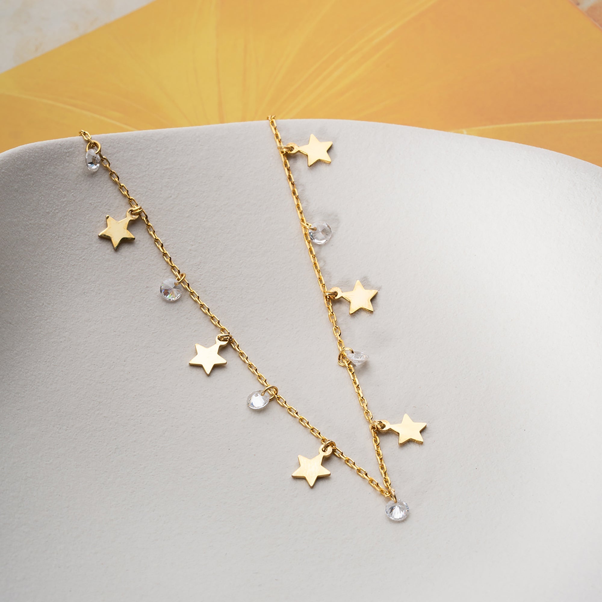 MIREN FUSSKETTE aus 925 Silber - Eleganter Halskette - AURIME