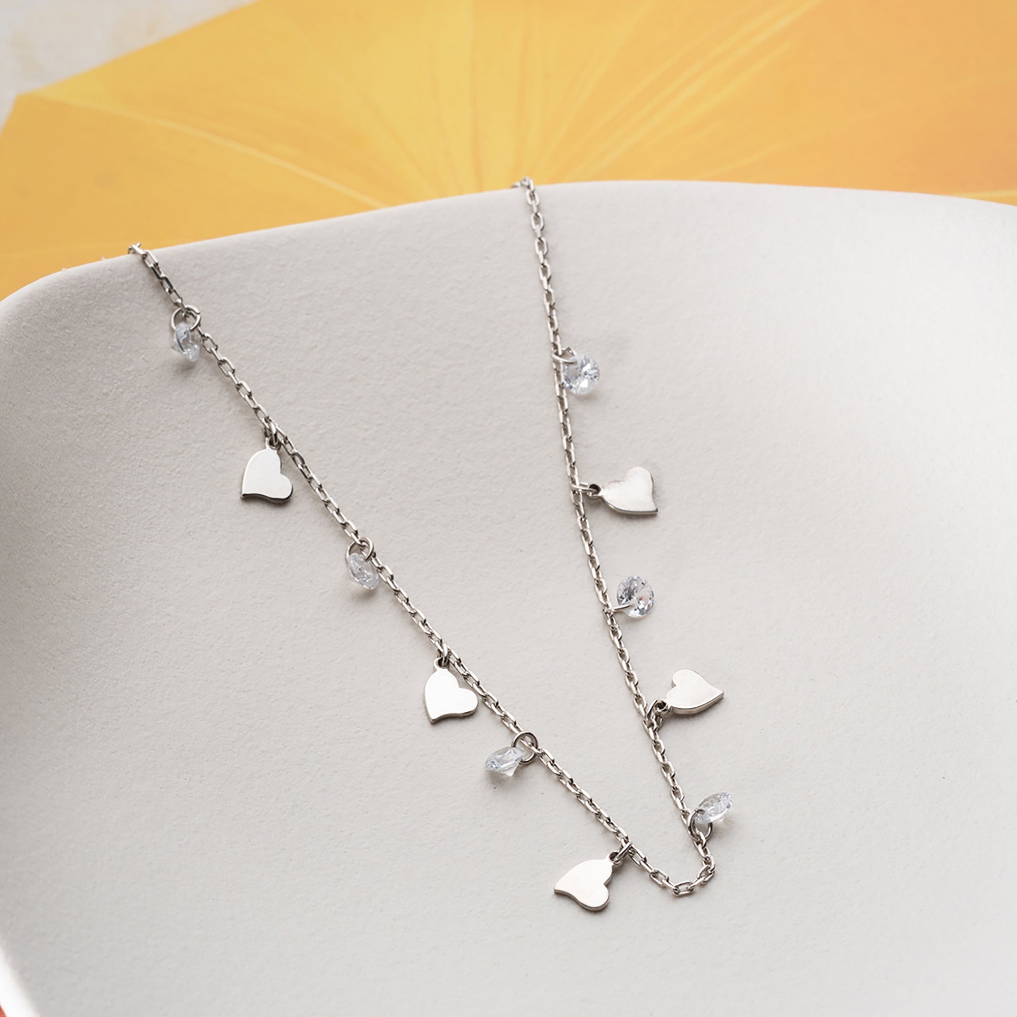 SAVA FUSSKETTE aus 925 Silber - Eleganter Halskette - AURIME