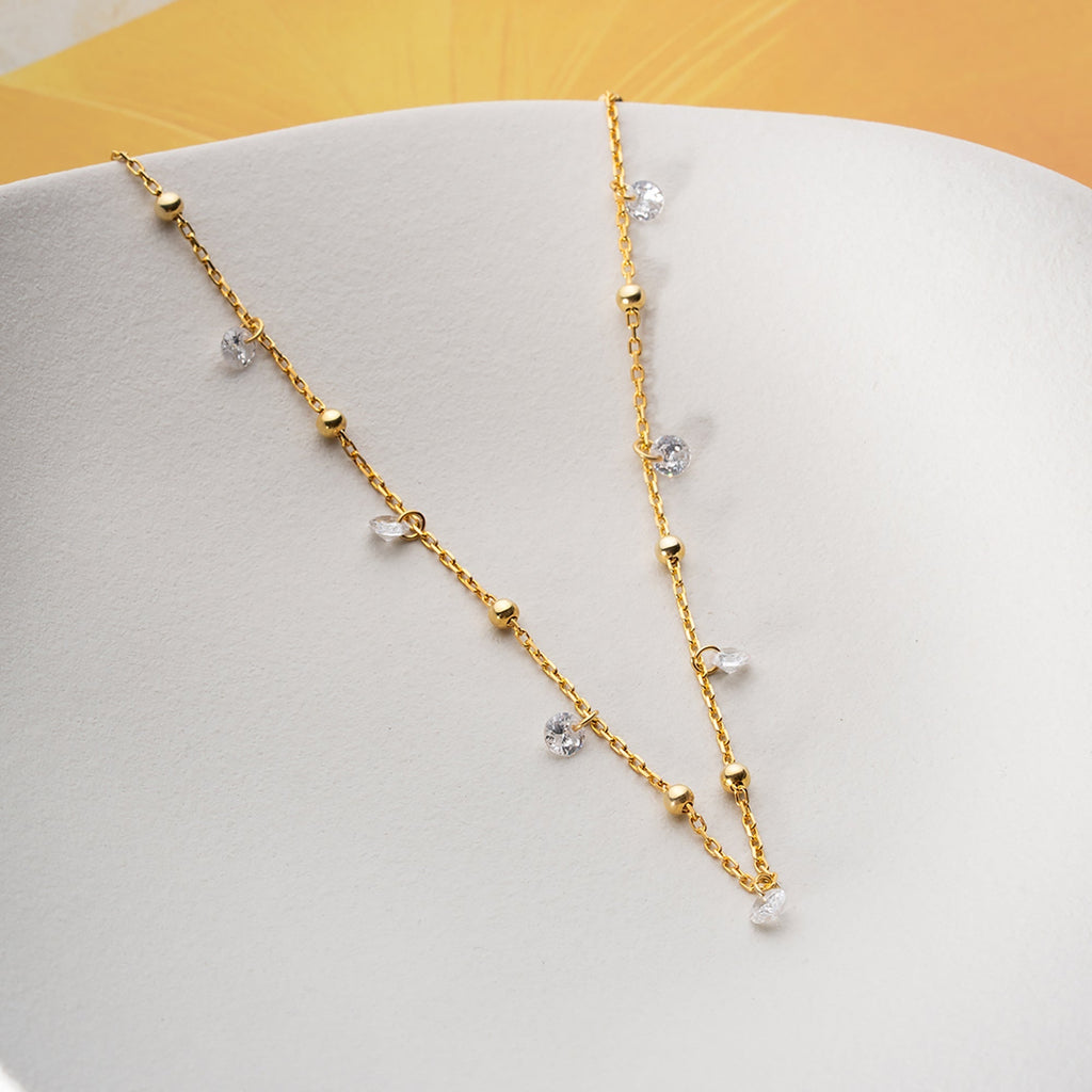 ELOR FUSSKETTE aus 925 Silber - Eleganter Halskette - AURIME