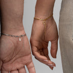 FIGORA BUCHSTABEN PAAR-ARMBÄNDER | 925 SILBER