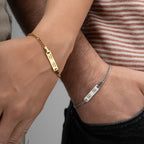 AUGEN-PRINT PAAR-ARMBÄNDER| 925 SILBER