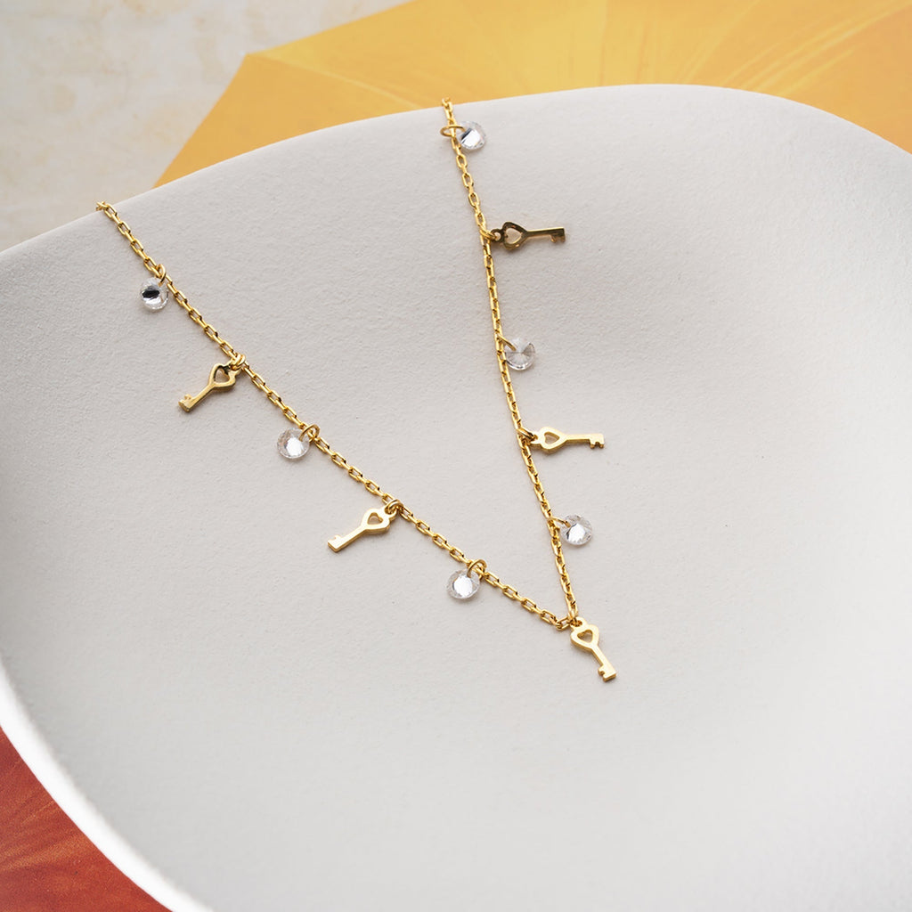 TIRA FUSSKETTE aus 925 Silber - Eleganter Halskette - AURIME