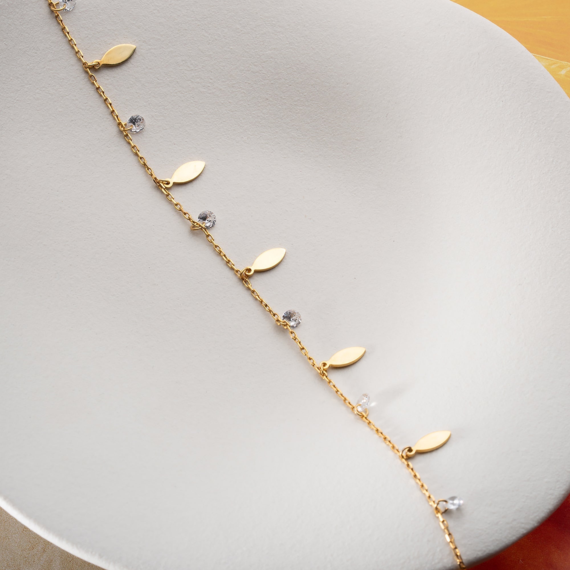 ZENYA FUSSKETTE aus 925 Silber - Eleganter Halskette - AURIME